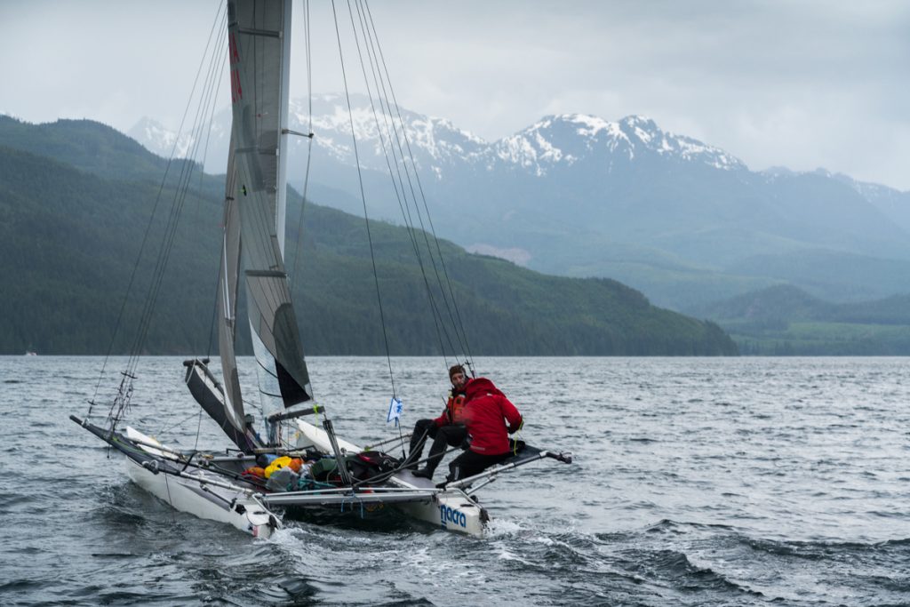 r2ak, race to alaska, team ketch me if u can, nacra, liv von oelreich, johnstone strait